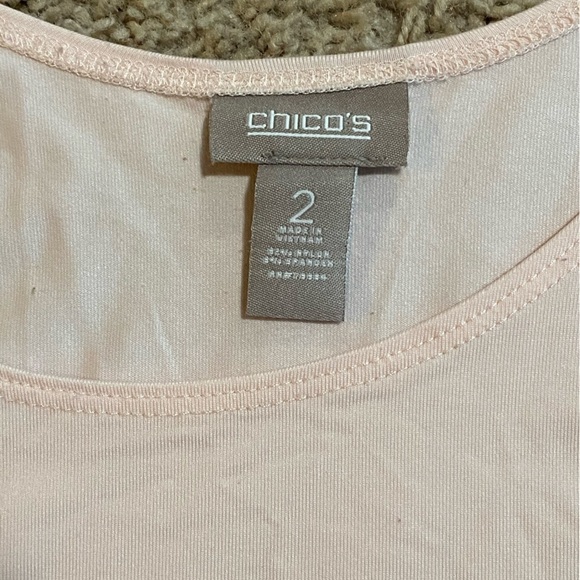 CHICO’S size 2 pale punk tank top - Picture 3 of 5